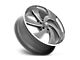 US Mag Desperado Anthracite Milled Diamond Cut Milled 6-Lug Wheel; 24x10; 25mm Offset (04-08 F-150)