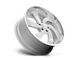 US Mag Desperado Silver Brushed Face Milled Diamond Cut Milled 6-Lug Wheel; 24x10; 25mm Offset (04-08 F-150)