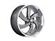 US Mag Desperado Anthracite Milled Diamond Cut Milled 6-Lug Wheel; Left Directional; 22x9; 25mm Offset (07-13 Sierra 1500)