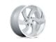 US Mag Desperado Silver Brushed Face Milled Diamond Cut Milled 6-Lug Wheel; 20x9.5; 1mm Offset (07-13 Sierra 1500)