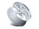 US Mag Desperado Silver Brushed Face Milled Diamond Cut Milled 6-Lug Wheel; Left Directional; 22x9; 25mm Offset (07-13 Sierra 1500)