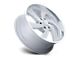 US Mag Desperado Silver Brushed Face Milled Diamond Cut Milled 6-Lug Wheel; Right Directional; 22x9; 25mm Offset (07-13 Sierra 1500)