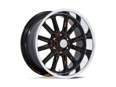 US Mag Rambler 6 Gloss Black with Diamond Cut Lip 6-Lug Wheel; 20x8; 1mm Offset (07-13 Sierra 1500)