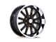 US Mag Rambler 6 Gloss Black with Diamond Cut Lip 6-Lug Wheel; 20x8; 1mm Offset (07-13 Sierra 1500)