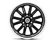 US Mag Rambler 6 Gloss Black with Diamond Cut Lip 6-Lug Wheel; 20x9.5; 1mm Offset (07-13 Sierra 1500)