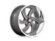 US Mag Desperado Anthracite Milled Diamond Cut Milled 6-Lug Wheel; 20x8; 1mm Offset (07-13 Silverado 1500)