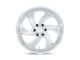 US Mag Desperado Silver Brushed Face Milled Diamond Cut Milled 6-Lug Wheel; Left Directional; 22x9; 25mm Offset (07-13 Silverado 1500)