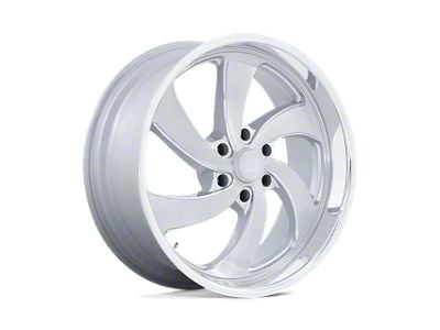 US Mag Desperado Silver Brushed Face Milled Diamond Cut Milled 6-Lug Wheel; Right Directional; 22x9; 25mm Offset (07-13 Silverado 1500)