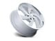 US Mag Desperado Silver Brushed Face Milled Diamond Cut Milled 6-Lug Wheel; Right Directional; 22x9; 25mm Offset (07-13 Silverado 1500)