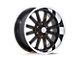 US Mag Rambler 6 Gloss Black with Diamond Cut Lip 6-Lug Wheel; 20x8; 1mm Offset (07-13 Silverado 1500)