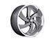 US Mag Desperado Anthracite Milled Diamond Cut Milled 6-Lug Wheel; Left Directional; 22x9; 25mm Offset (07-14 Tahoe)