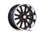 US Mag Rambler 6 Gloss Black with Diamond Cut Lip 6-Lug Wheel; 20x8; 1mm Offset (07-14 Yukon)