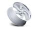 US Mag Desperado Silver Brushed Face Milled Diamond Cut Milled 6-Lug Wheel; 22x9; 25mm Offset (09-14 F-150)