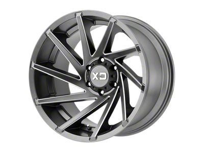 US Mag Desperado Anthracite Milled Diamond Cut Milled 6-Lug Wheel; 24x9; 25mm Offset (14-18 Sierra 1500)