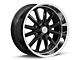 US Mag Rambler 6 Gloss Black with Diamond Cut Lip 6-Lug Wheel; 20x8; 1mm Offset (14-18 Sierra 1500)