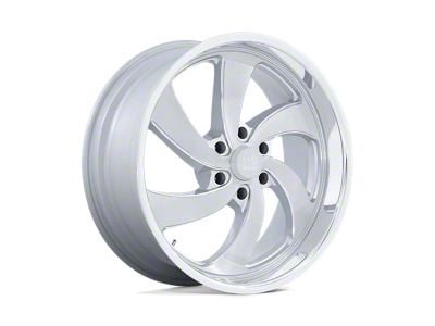 US Mag Desperado Silver Brushed Face Milled Diamond Cut Milled 6-Lug Wheel; 22x9; 25mm Offset (15-20 F-150)