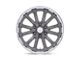 US Mag Rambler 6 Matte Gunmetal with Diamond Cut Lip 6-Lug Wheel; 20x9.5; 1mm Offset (15-20 F-150)