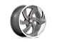 US Mag Desperado Anthracite Milled Diamond Cut Milled 6-Lug Wheel; 20x9.5; 1mm Offset (99-06 Silverado 1500)