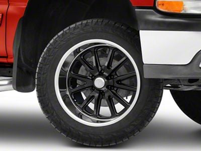 US Mag Rambler 6 Gloss Black with Diamond Cut Lip 6-Lug Wheel; 20x8; 1mm Offset (99-06 Silverado 1500)