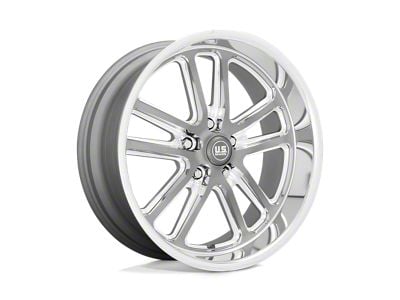 US Mag Bullet Textured Gunmetal with Milled Edges 5-Lug Wheel; 17x7; 1mm Offset (87-90 Dakota)