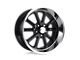 US Mag Rambler Gloss Black 5-Lug Wheel; 17x7; 1mm Offset (87-90 Dakota)