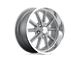 US Mag Rambler Matte Gunmetal Machined 5-Lug Wheel; 20x10; 40mm Offset (87-90 Dakota)