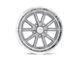 US Mag Rambler Textured Gray with Diamond Cut Lip 5-Lug Wheel; 17x7; 1mm Offset (87-90 Dakota)