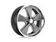 US Mag Roadster Matte Gunmetal Machined 5-Lug Wheel; 18x8; 1mm Offset (87-90 Dakota)