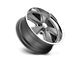 US Mag Roadster Matte Gunmetal Machined 5-Lug Wheel; 18x8; 1mm Offset (87-90 Dakota)