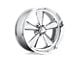 US Mag Standard Chrome 5-Lug Wheel; 17x7; 1mm Offset (87-90 Dakota)