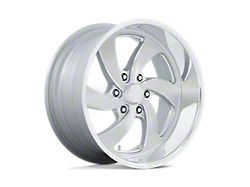 US Mag Desperado Silver Brushed Face Milled Diamond Cut Milled 6-Lug Wheel; 20x8; 1mm Offset (19-25 Sierra 1500)