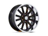 US Mag Rambler 6 Gloss Black with Diamond Cut Lip 6-Lug Wheel; 20x8; 1mm Offset (19-24 Sierra 1500)