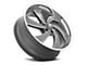 US Mag Desperado Anthracite Milled Diamond Cut Milled 6-Lug Wheel; Right Directional; 22x9; 25mm Offset (19-24 Silverado 1500)