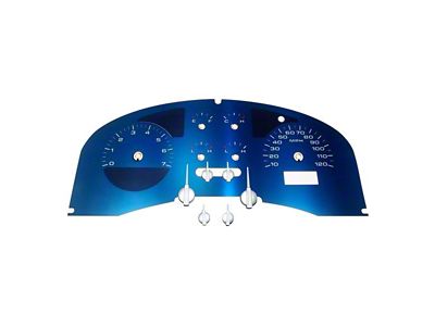 US Speedo Aqua Edition Gauge Face; MPH (07-08 F-150 FX4)