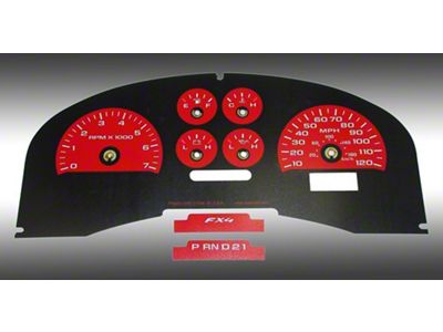 US Speedo Daytona Edition Gauge Face; KMH; Green (04-06 F-150 FX4)