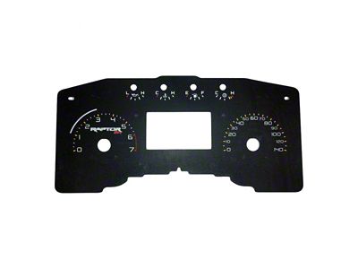 US Speedo Daytona Edition Gauge Face; MPH; Black (11-14 F-150 Raptor)