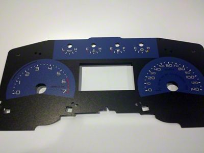 US Speedo Daytona Edition Gauge Face; MPH; Blue (11-14 F-150 Lariat)