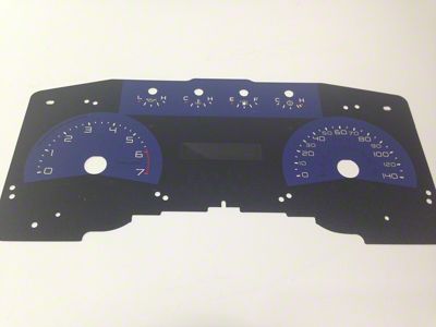 US Speedo Daytona Edition Gauge Face; MPH; Blue (11-14 F-150 XLT)