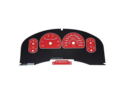 US Speedo Daytona Edition Gauge Face; MPH; Red (04-06 F-150 XLT)