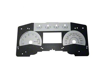 US Speedo Daytona Edition Gauge Face; MPH; Silver (11-14 F-150 Lariat)