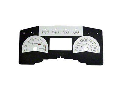 US Speedo Daytona Edition Gauge Face; MPH; Silver (11-14 F-150 Raptor)