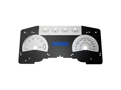 US Speedo Daytona Edition Gauge Face; MPH; Silver (11-14 F-150 XLT)