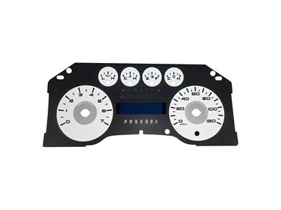 US Speedo Daytona Edition Gauge Face; MPH; White (09-10 F-150 FX4)