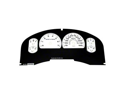 US Speedo Daytona Edition Gauge Face; MPH; White (07-08 F-150 XLT)