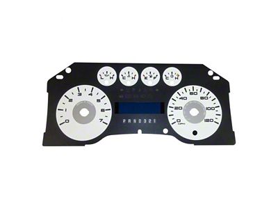 US Speedo Daytona Edition Gauge Face; MPH; White (09-10 F-150 XLT)