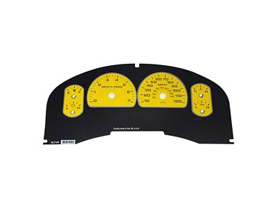 US Speedo Daytona Edition Gauge Face; MPH; Yellow (04-06 F-150 XLT)