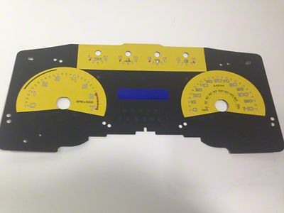 US Speedo Daytona Edition Gauge Face; MPH; Yellow (11-14 F-150 XLT)