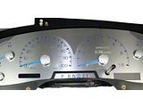 US Speedo Stainless Edition Gauge Face; KMH; Blue (99-03 F-150)