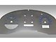 US Speedo Stainless Edition Gauge Face; KMH; Blue (04-06 F-150 FX4)