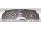 US Speedo Stainless Edition Gauge Face; KMH; Red (97-98 F-150)